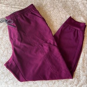 Large Koi jogger scrub pants